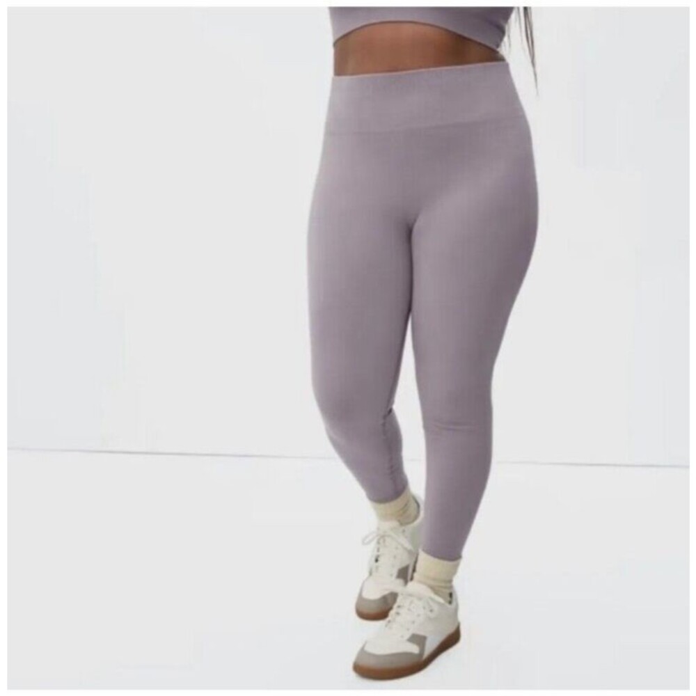 Everlane Perform Ankle Leggings Extra High Rise Stretchy Dusty Lavender XL/XXL
